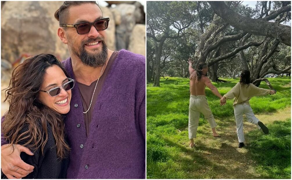 Adria Arjona grita su amor por Jason Momoa en el cumpleaños 46 del actor.