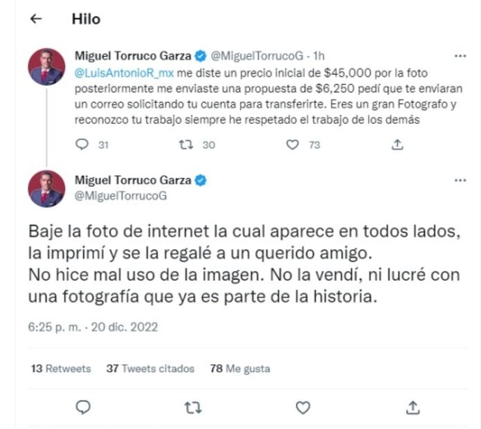 Miguel Torruco regala foto a AMLO, pero... no le paga al autor 