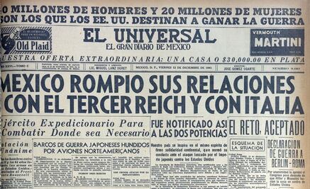 Así rompió México relaciones con Alemania e Italia en 1941