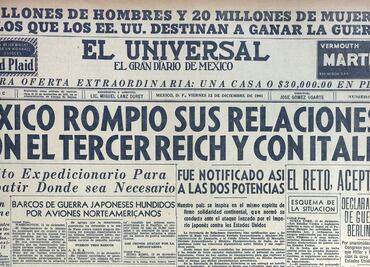 Así rompió México relaciones con Alemania e Italia en 1941