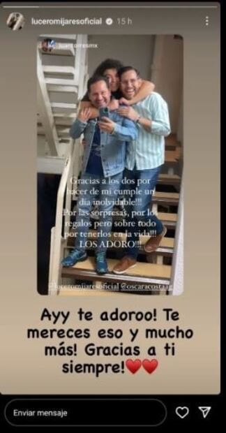 Lucerito Mijares aparece abrazada a dos hombres y Manuel Mijares ¿se pone celoso?