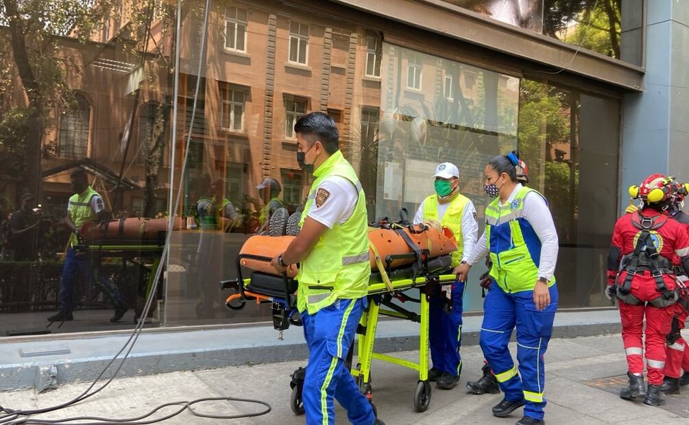 Simulacro en la SSC; evacúan a 1500 personas y realizan rescates aéreos y con tirolesa. Foto: Juan Carlos Williams
