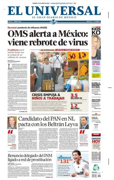 Así fue cuando la OMS declaró pandemia por influenza AH1N1 en 2009 