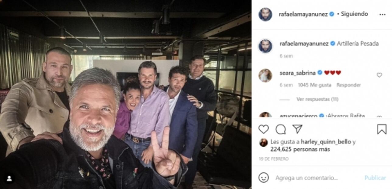 Rafael Amaya reaparece sonriente y de buen humor