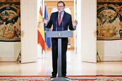 Rajoy fija plazo para Parlamento catalán