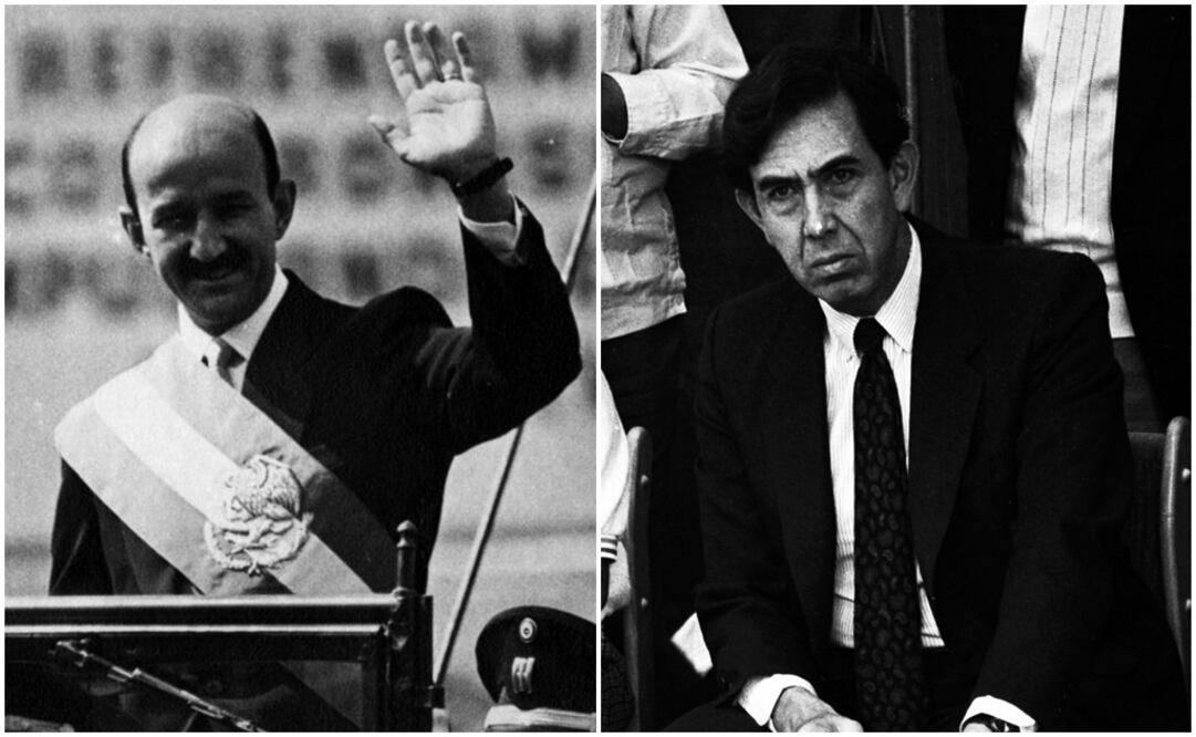 Cuauhtémoc Cárdenas y Carlos Salinas de Gortari. Foto: Archivo / EL UNIVERSAL