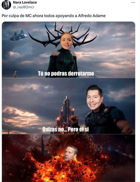 Los mejores memes que dejó el anuncio de la demanda de Alfredo Adame a Maryfer Centeno. Foto: Captura de pantalla
