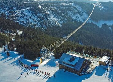 Este es el Sky Bridge 721, el puente colgante más largo del mundo