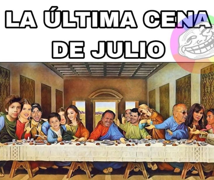 Julio Iglesias en los memes del mes de julio.