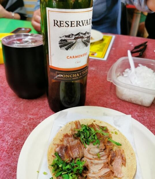 Los tacos y el vino sí se llevan 