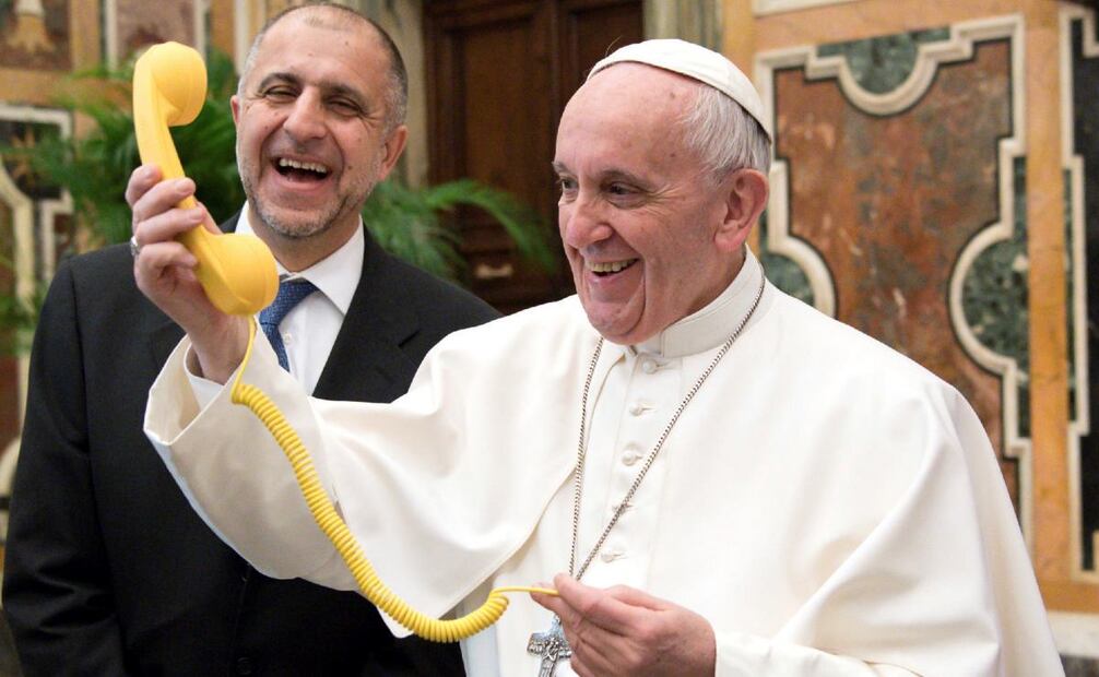 El papa no ha recibido nuevas visitas, aparte de sus colaboradores cercanos para las prácticas de trabajo. Foto: AP