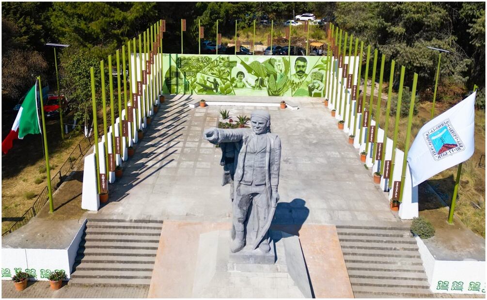 El monumento anterior a José María Morelos fue destruido por sujetos en el año 2012 (24/01/2025). Foto: Especial