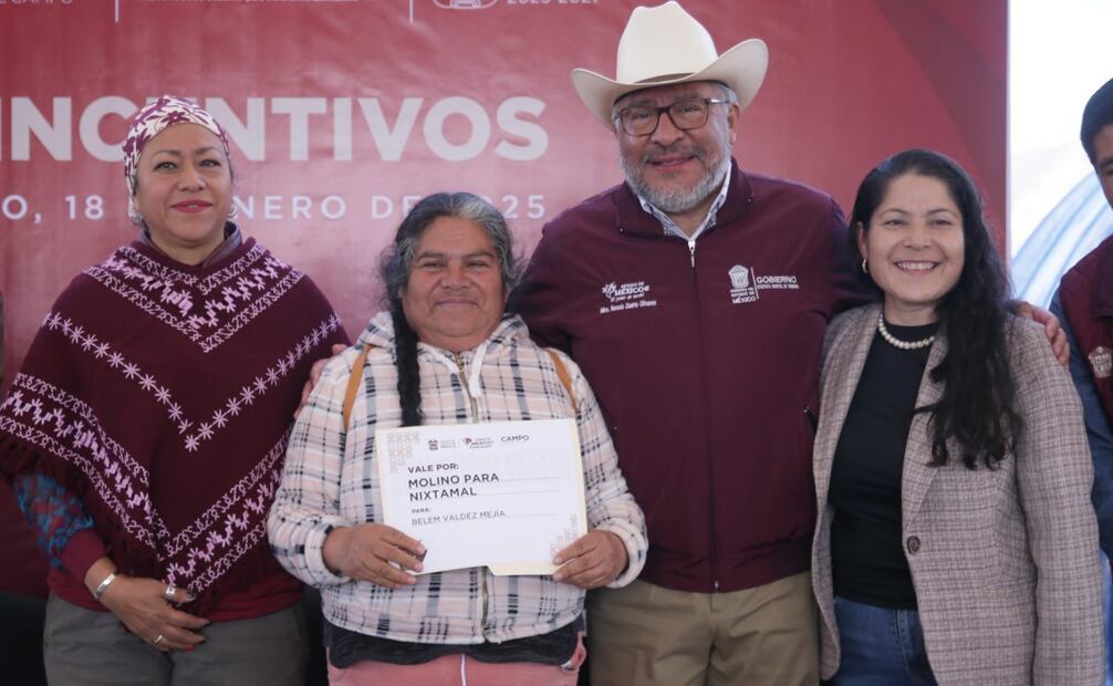 Durante el evento, Horacio Durante Olivares, en representación de la gobernadora Delfina Gómez, destacó que se incrementarán los apoyos gracias al manejo eficiente de las finanzas públicas y al compromiso de la Cuarta Transformación. (18/01/25) Foto: Especial