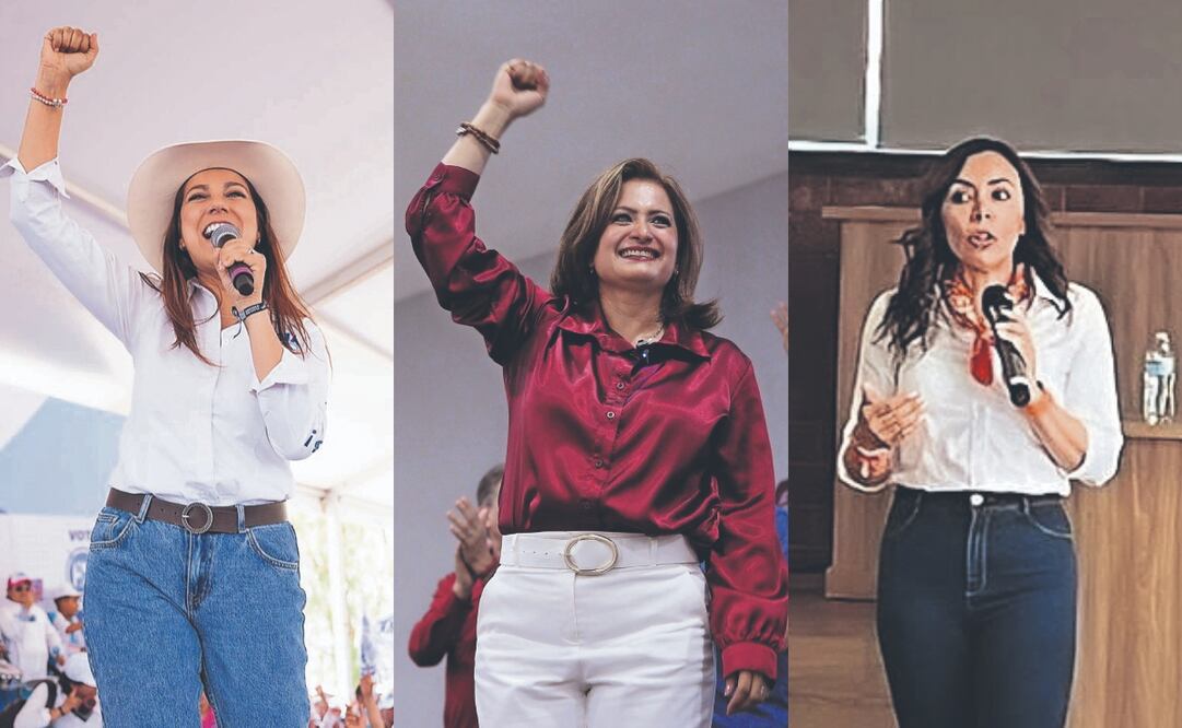 Las 3 abanderadas a la gubernatura de Guanajuato pidieron a sus simpatizantes acudir a votar. Fotos Especiales