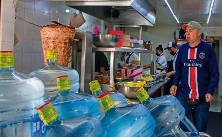 Comerciantes recurren a garrafones y desechables