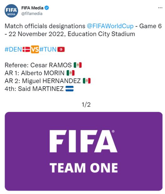 Qatar 2022: Los árbitros mexicanos ya tienen asignado su primer partido del Mundial