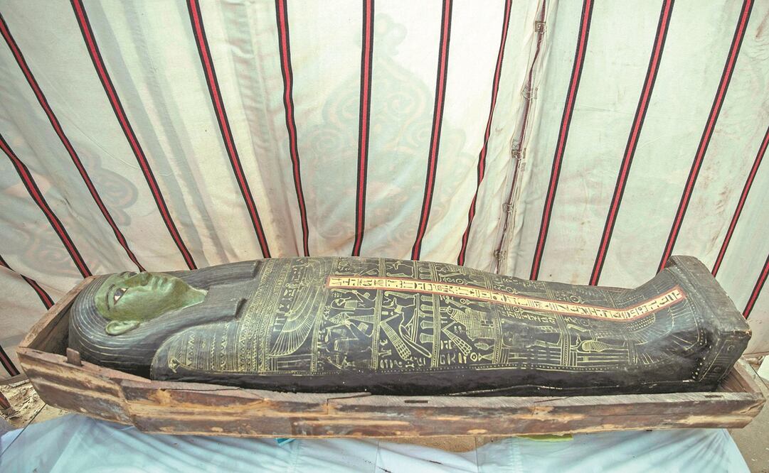 El yacimiento de Saqqara, ubicado a unos 15 km al sur de las pirámides de Guiza, alberga la necrópolis de Menfis, capital del antiguo Egipto. Foto: Khaled Desouki. AFP