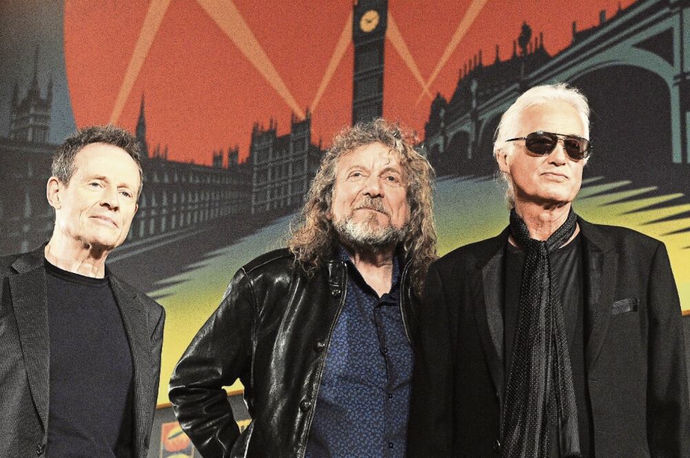 John Paul Jones, Robert Plant y Jimmy Page. El grupo ganó el juicio por plagio (EFE)
