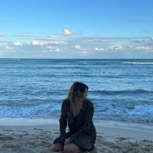 Sofía Reyes cautivó a todos desde la playa