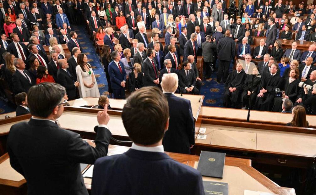 Senador demócrata Al Green es expulsado del Congreso tras intentar protestar contra Trump. (04/03/25) Foto: AFP