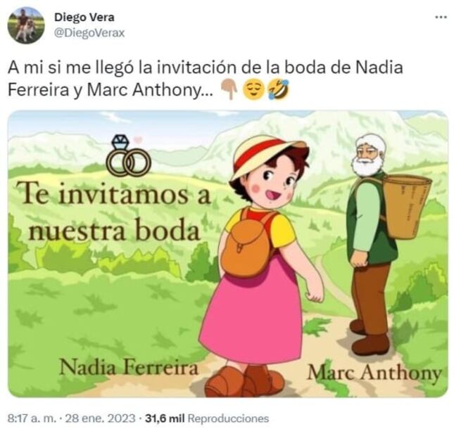 Diferencia de edad entre Marc Anthony y Nadia Ferreira genera memes tras su boda