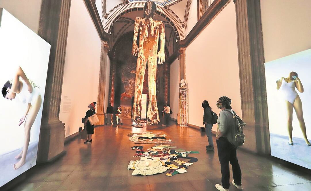 Dibujo, textil, cerámica, videoperformance y composición sonora son los elementos que utiliza la artista María Sosa para este proyecto en torno del cuerpo colonial, que se expone en la “Capilla de Dolores” del recinto.Fotos: Berenice Fregoso. EL UNIVERSAL