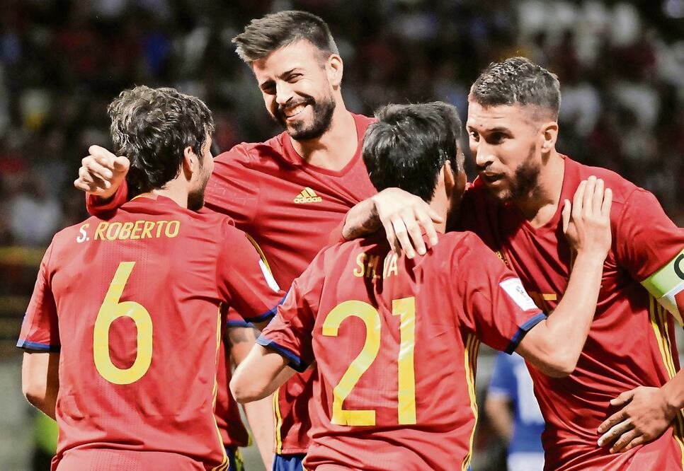EFE. Jugadores de la Selección de España