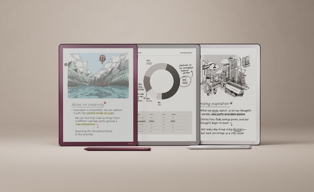 Amazon lanza Kindle Scribe Colorsoft: cuánto costará. Imagen: Amazon