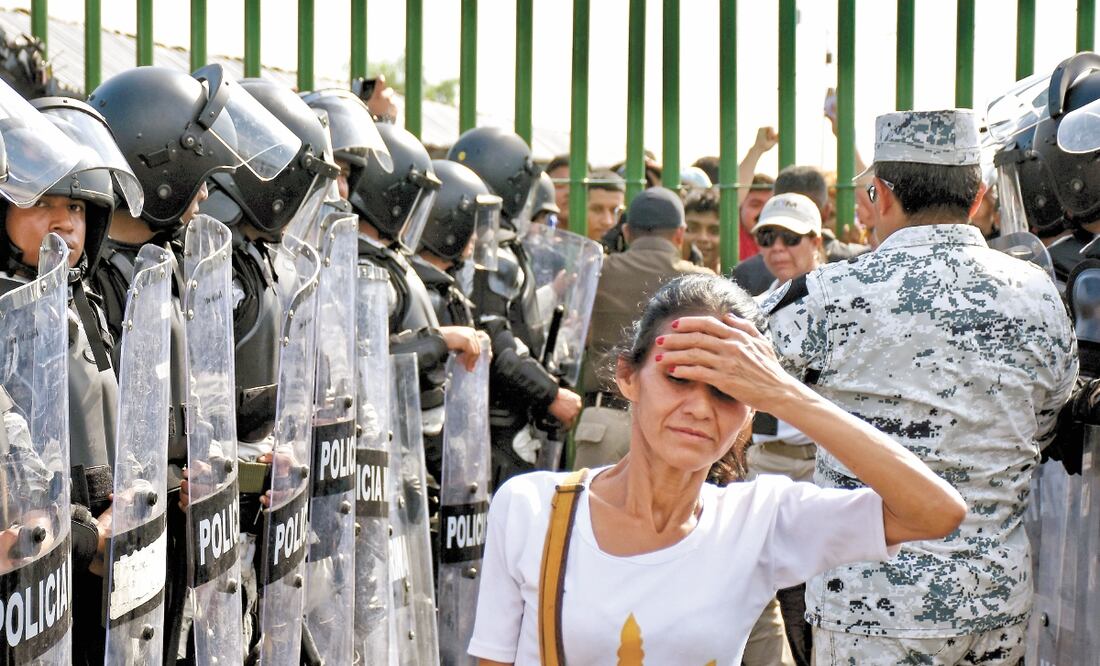 Operativo. En Chiapas, la Guardia bloqueó el paso a migrantes que querían entrar al país. Foto: ARCHIVO EL UNIVERSAL