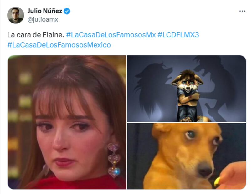 Memes de la séptima noche de nominaciones en La Casa de Los Famosos 2025. Foto: X
