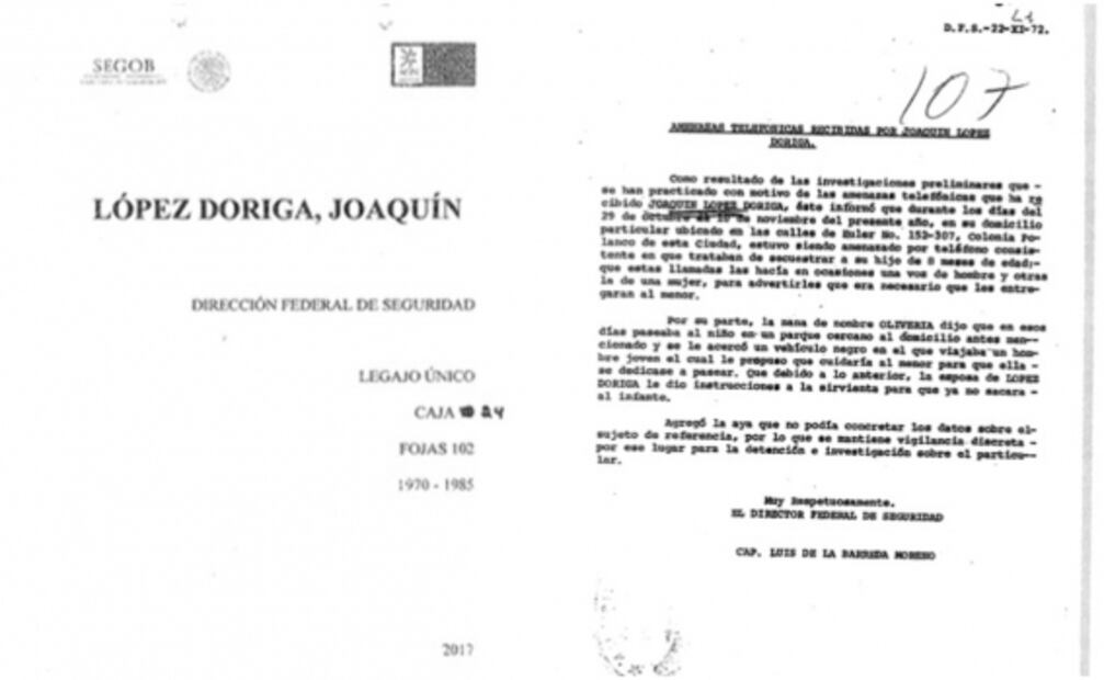 Este es el expediente desclasificado del espionaje contra Joaquín López-Dóriga 