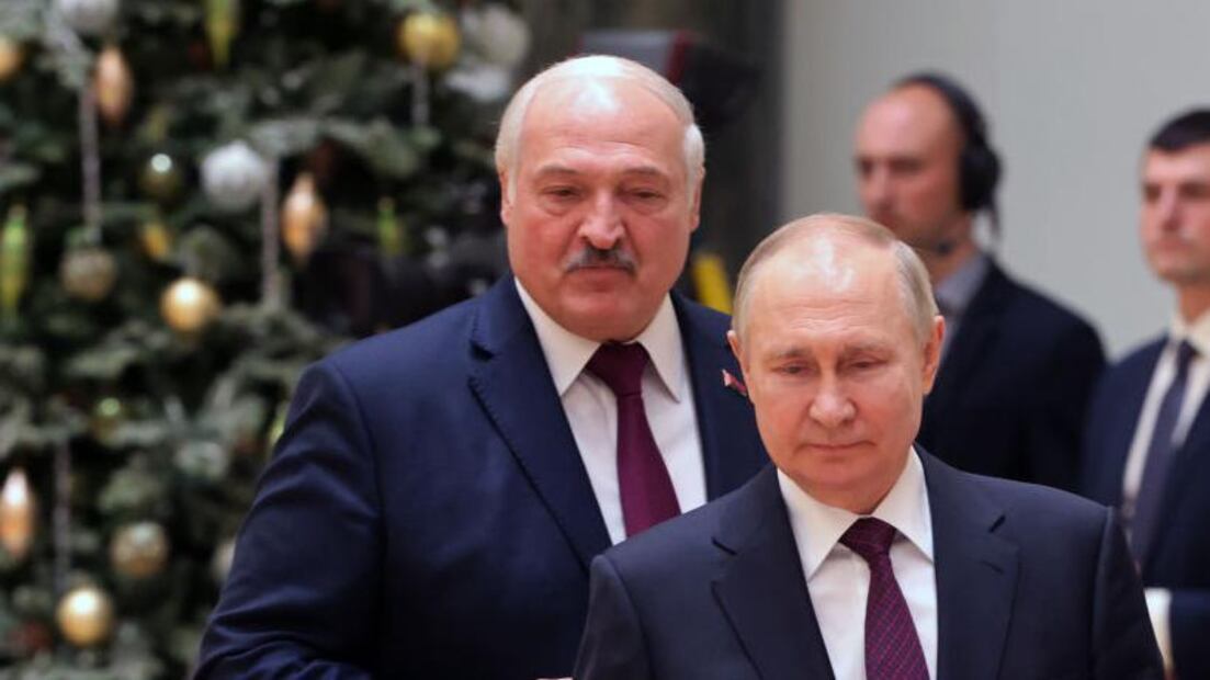 Los presidentes de Rusia, Vladimir Putin, y de Bielorrusia, Aleksandr Lukashenko. Foto: Archivo / Agencias