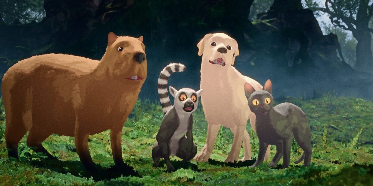 Unos animales buscan un nuevo hábitat tras inundarse su mundo. (28/01/2025) Foto: Cine Canibal