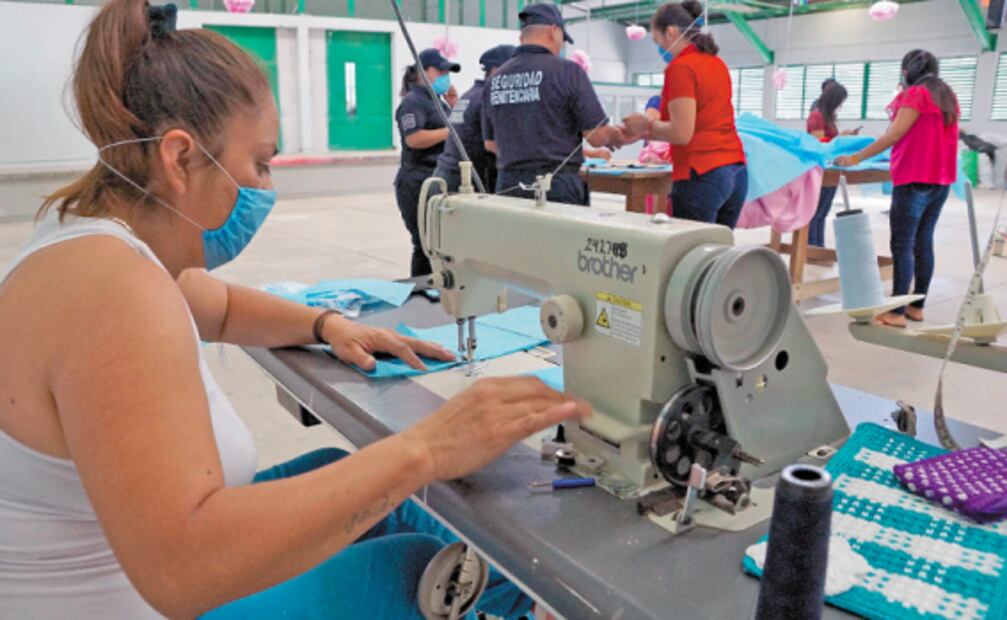 Inmates produce their own face masks amid the COVID-19 pandemic