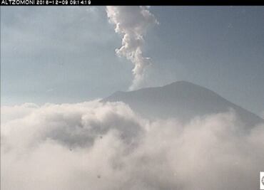 Popocatépetl volcano registers small explosions