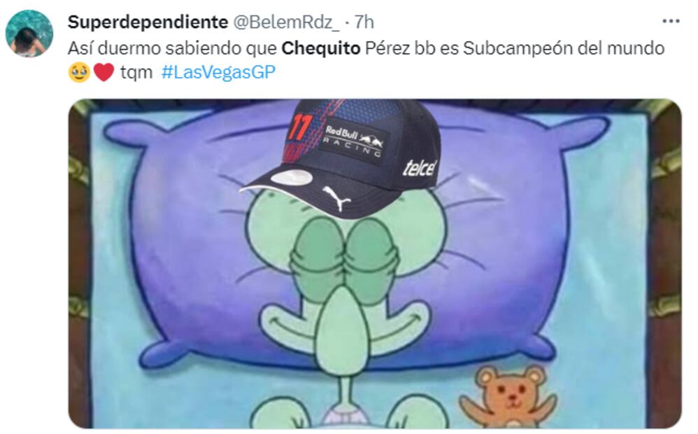 Los mejores memes del subcampeonato de Checo Pérez en el GP de Las Vegas