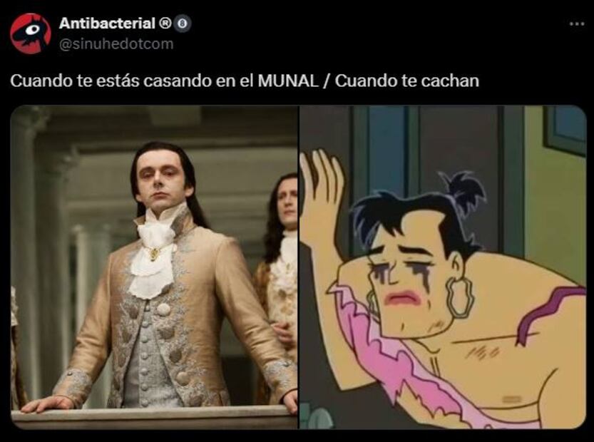 Los mejores memes que dejó la boda en el MUNAL de Martín Borrego. Foto: Captura de pantalla