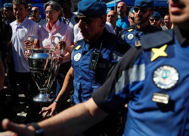 Seguridad al máximo nivel por hooligans en Madrid
