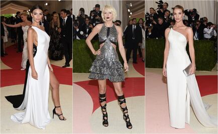 Desfilan famosas en la gala del Met