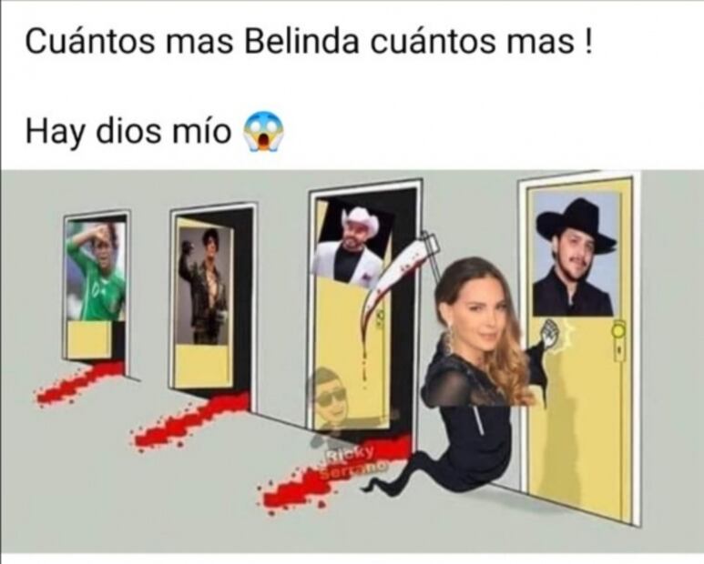 Christian Nodal y Belinda son comidilla por los memes en redes sociales