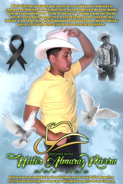 Héctor "N", fue una de las victimas mortales que dejo el ataque armado perpetrado por hombres armados en Salvatierra. Foto: Redes sociales