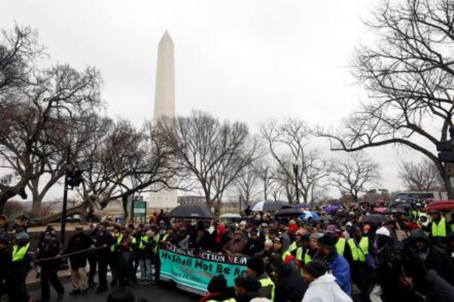 Marcha en Washington abre una semana de protestas contra Trump