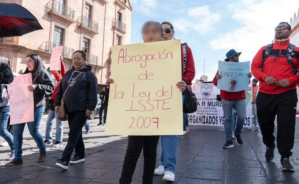 Piden abrogación de la Ley del ISSTE 13/11/2025). Foto: Diana Valdez