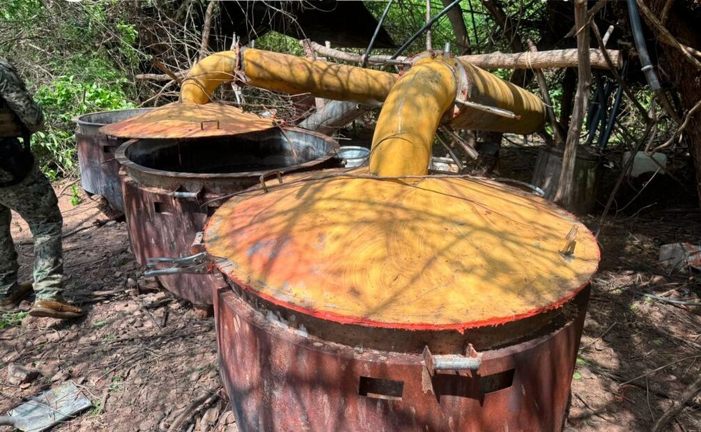 Marina neutraliza laboratorio clandestino para la fabricación de drogas sintéticas en Culiacán, Sinaloa. Foto: Especial