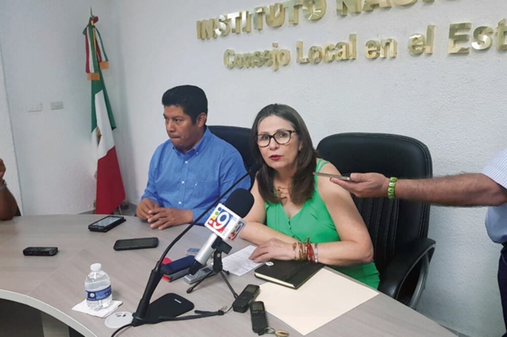 Conferencia. María Elena Cornejo Esparza, presidenta de la Junta Local del Instituto Nacional Electoral. Foto: CORTESÍA