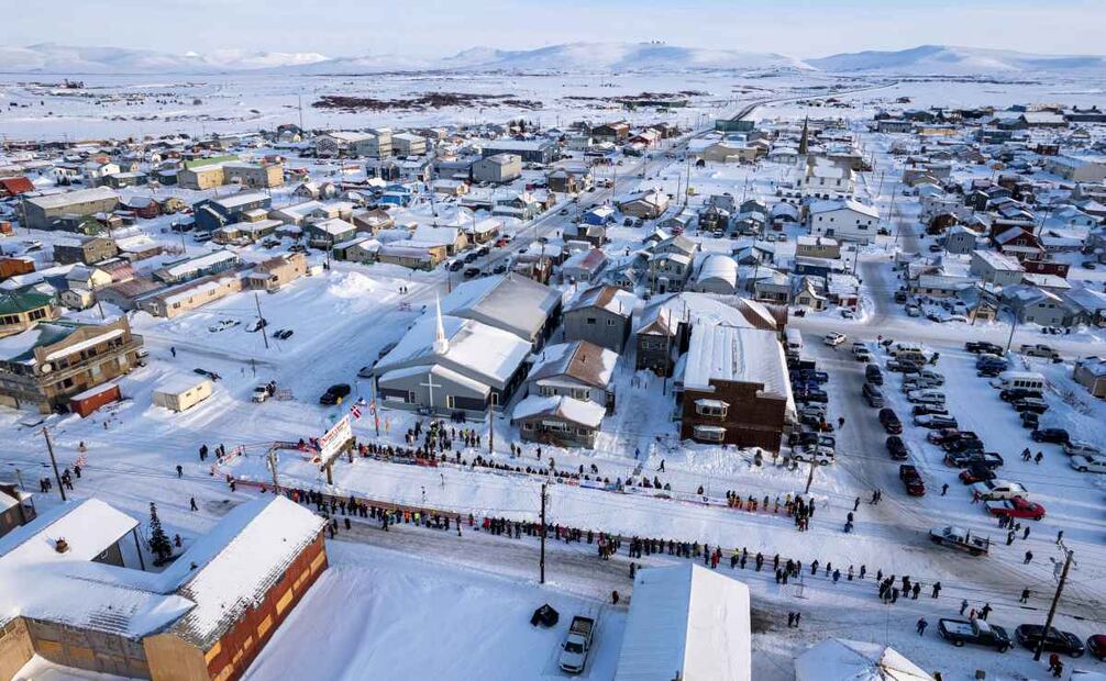 Ciudad de Nome, a la cual se dirigía la aeronave. (07/02/25) Foto: AP