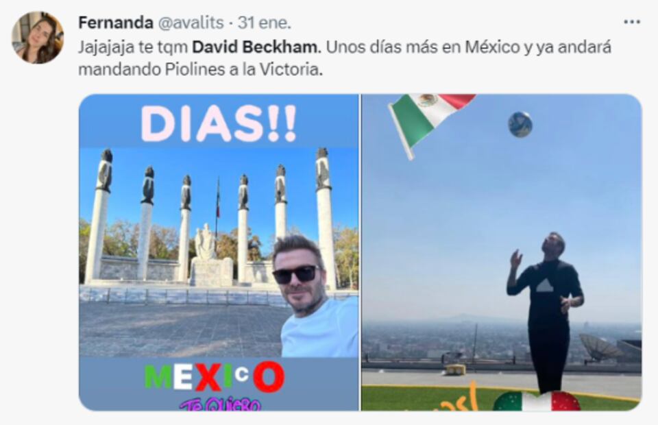 David Beckham es víctima de los memes por su visita a la CDMX