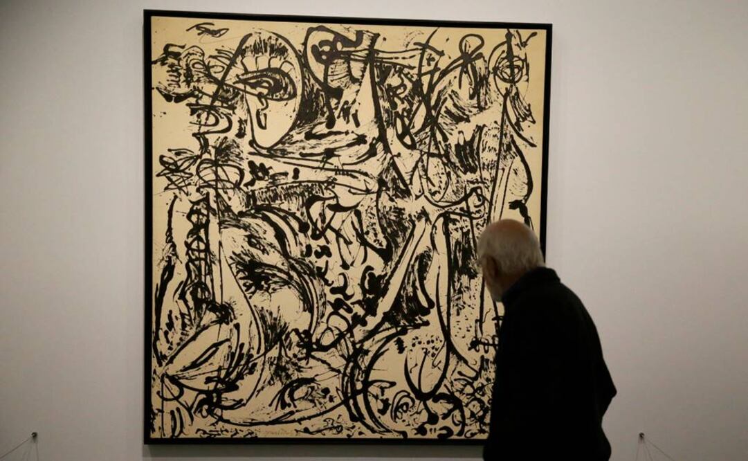 Las más de 70 obras de "Jackson Pollock: Blind Spots" incluyen algunas de pintura vertida. (FOTO AP)