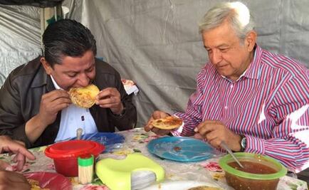 Comparten gorditas AMLO y David Monreal