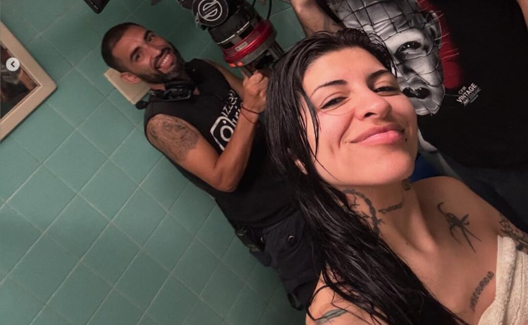 Cazzu detrás de la grabación de "Con otra".